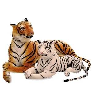 170cm Tiger Plush Toy Simulation Tiger Soft Stuffed Animal Toy Doll Kids Gift Stuffed Animals