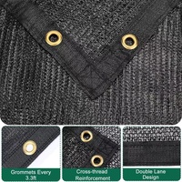 Filet pare-soleil en HDPE résistant aux UV, utilisé pour la décoration des serres tropicales, la couverture des toits, les terrains de tennis et l'aquaculture