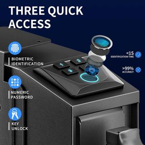 Sinh trắc học chìa khóa điện tử kỹ thuật số an toàn vân tay an toàn cho Bàn Cạnh Giường ngủ, bàn, đầu giường, xe tải tự động cửa trượt an toàn - Product Image 5
