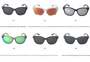 Gafas de Sol Polarizadas Retro TR90 <span class=keywords><strong>para</strong></span> Hombre con Protección UV400, Montura Semi-Sin Aro, <span class=keywords><strong>Lentes</strong></span> Espejadas <span class=keywords><strong>para</strong></span> Deportes al Aire Libre y <span class=keywords><strong>Tenis</strong></span> - Product Image 6