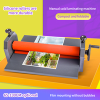 Plastifieuse Manuelle à Froid de 650 mm pour Films, Machine à Plastifier pour Photos et Vinyles, Compatible avec les Formats A3 et A4