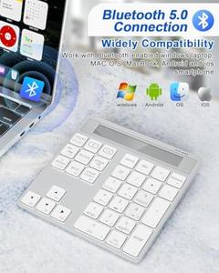 Clavier numérique externe 34 touches, clavier numérique sans fil 2.4G, clavier numérique programmable avec écran - Product Image 5