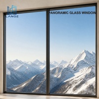 Ventanas Fijas con Marco Delgado Moderno LANGE - Vidrio Panorámico de Perfil Estrecho Minimalista para Residencias de Villas de Lujo