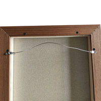 Cadre flottant en bois foncé 30x30cm, toile de coton et lin vierge 420 GSM tendue et prête à accrocher pour la peinture, vente en gros