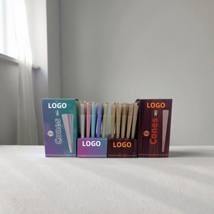 Giấy cuốn thuốc lá cao cấp dùng một lần bán chạy, tùy chỉnh kích thước 109mm/98mm/84mm, màu nâu hình nón, có thể in logo - Product Image 2