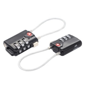 Portable 3-Dial Combination TSA Cable Lock Metal Travel Luggage <strong>Padlock</strong> <strong>for</strong> <strong>Suitcase</strong> Customs Code Special Bag Parts Accessories - Product Image 4