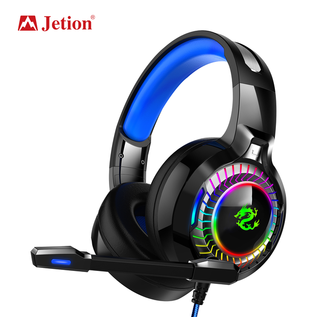 PJT-DEP2520 Factory Wholesale Over-Ear RGB Lighting Gaming Headset with Microphone for Computers and Mobile Phones