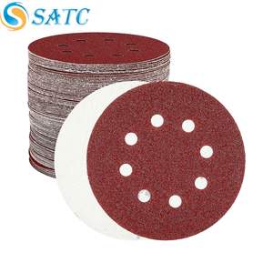 50PCS <b>80</b> <b>Grit</b> 5 Inch Hook Loop <b>Sanding</b> Discs 8-Hole Orbital Sander <b>Paper</b> Pads Local Stock in US - Product Image 1