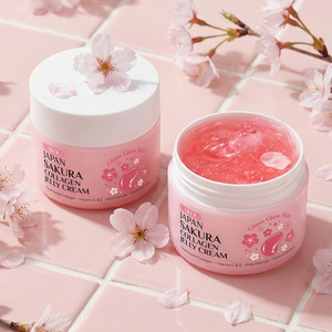 Crème gelée au collagène <span class=keywords><strong>Sakura</strong></span> Laikou pour le visage, nourrissante, lissante, raffermissante, hydratante, illuminatrice, repulpante, avec de la niacinamide - Product Image 1