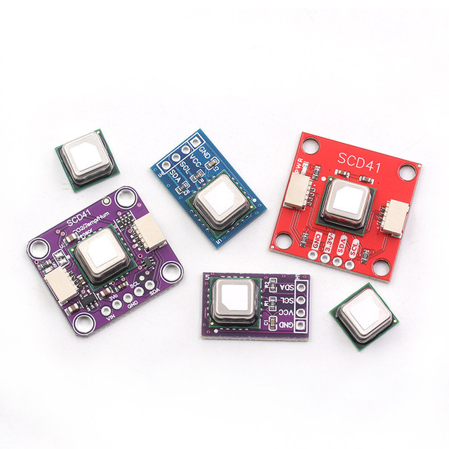 SCD40 SCD41 Gas Sensor Module Detects CO2 Temperature Humidity Two-in-One I2C Communication for Industrial Environmental