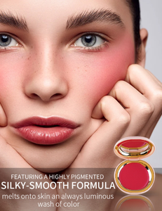 Alta calidad duradera impermeable Etiqueta Privada cosméticos en bálsamo maquillaje crema polvo <span class=keywords><strong>brillante</strong></span> rubor Etiqueta Privada rubor - Product Image 5