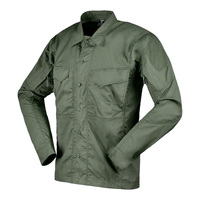 Chemise à manches longues pour homme vert olive # 38