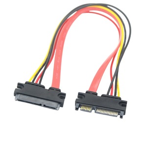 สายต่อขยาย SATA 7+15 แบบตัวผู้เป็นตัวเมีย 22P ขั้วต่อรวมข้อมูลฮาร์ดไดรฟ์และพลังงาน - Product Image 2