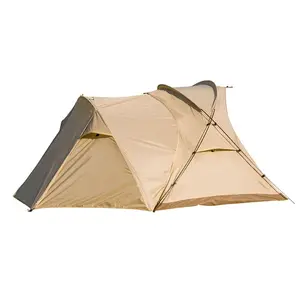 Tente de couchage de camping en plein air tente de camping pliante portable double kangourou petite tente intérieure G avec auvent imperméable