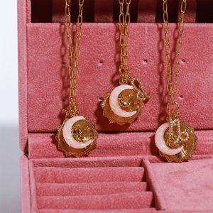 Collar <span class=keywords><strong>de</strong></span> ópalo Girasol, collar <span class=keywords><strong>de</strong></span> Zodiaco retro sin decoloración, collar <span class=keywords><strong>de</strong></span> joyería <span class=keywords><strong>de</strong></span> doce signos del zodiaco, runas, luna nueva, collar con colgante <span class=keywords><strong>de</strong></span> ópalo - Product Image 3