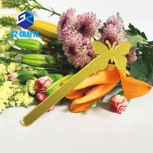 Tùy chỉnh thực hiện Acrylic Ice Cream <span class=keywords><strong>Sticks</strong></span> bướm hình vàng gương Acrylic Popsicle gậy - Product Image 1