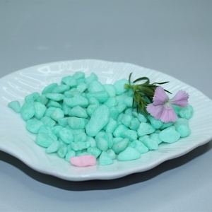 Piccole pietre di ciottoli di vetro colorate personalizzate in fabbrica <span class=keywords><strong>per</strong></span> riempitivi traspiranti <span class=keywords><strong>piante</strong></span> succulente arredamento <span class=keywords><strong>piante</strong></span> succulente in vaso - Product Image 1