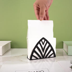 1 servilletero de metal combinado para servilletas cuadradas o rectangulares para mesa de comedor, cocina o boda - Product Image 4