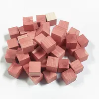 Prezzo all'ingrosso di fabbrica Cedar Small Square Cubes articoli in legno cedro rosso set anelli albero palle tronchi bordo naturale palla falena