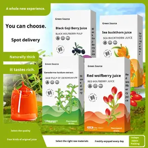 Konsantre Deniz Çayırı Ağacı ve Kırmızı/Siyah Goji Berry ve Dendrobium Püresi Bitki İçecekleri - Product Image 2