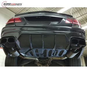 2014Y ~ W212 E63 E63S Auto Auto in fibra di carbonio kit posteriore anteriore parti del diffusore labbro con le punte del tubo di scarico - Product Image 3