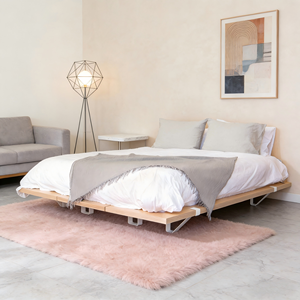 Cama de Parede Moderna CenturyArt Ecológica que Economiza Espaço com Painel de Compensado e Design Modular 1500x2000mm - Product Image 6