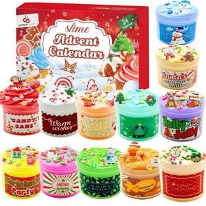 Christmas Hot Gift for Kids <b>Slime</b> 12 Colors Play <b>Set</b> Educational Toys <b>Slime</b> Advent Calendar,Soft and Non-sticky - Product Image 2