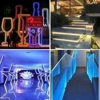 Haute luminosité 6*12MM 1CM coupe IP67 nouvelle génération 12V bande Flexible LED Neon Tubes fête décorative Silicone Flex néons