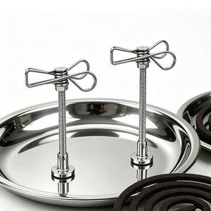 Mosquito Coil Clip Magnetic Type Stainless Steel Adjustable Height For Indoor Outdoor Use - Product Image 1