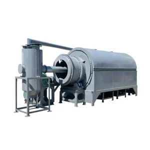 Guaranteed Quality Nuts Shell Rotary Type Carbonization Furnace With Hourly Output 500 Kg