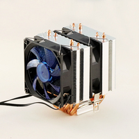 Ventilateur de refroidissement CPU ARGB à profil bas, personnalisable, 4 caloducs, LED, DC12V, roulement à billes, 4 broches, Intel, pour boîtier d'ordinateur de jeu PC