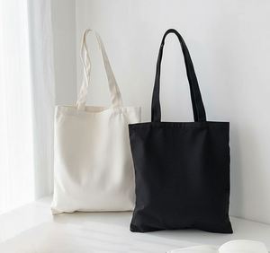 Sac fourre-tout en toile de coton moyen réutilisable et personnalisable pour projets DIY et publicité - Product Image 1