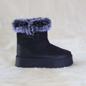 הגעה חדשה אופנה של נשים רך חם נוח עמיד למים פלטפורמה קרסול & חזה מגפי שלג חורף עם מחנאות קטיפה - Product Image 1