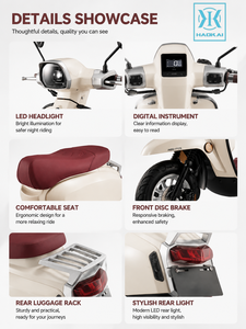 Motocyclette à essence 125cc 6,8KW 9,8Nm de couple Frein à disque CBS Refroidissement par air forcé ECU Réservoir de 9L Commuter urbain DL125 - Product Image 2