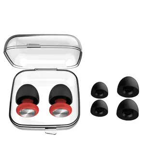 Swimming Sleeping Noise Canceling Waterproof Reusable Washable Ear plug Silicone Earplugs with 2 pairs free ear cup