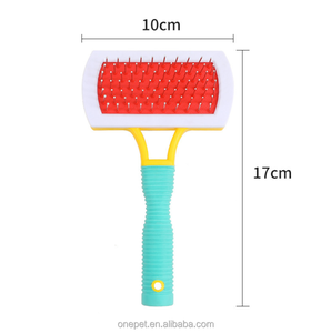 Agulha de aço inoxidável para <span class=keywords><strong>Pet</strong></span> Hair Remover Escova Double Side Cat Hair Knot Comb para Grooming Rubber Cat Dog Animal - Product Image 2
