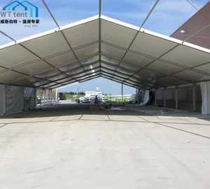 18.5x35m 18.5x40m polygone blanc tente de mariage personnalisé <span class=keywords><strong>barnum</strong></span> événements décor équipement salle mobile tentes de sport de plein air bache mariage - Product Image 3