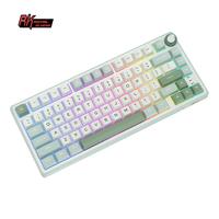 Clavier mécanique filaire RK R75 RK ROYAL KLUDGE SkyCyan Gasket 75% DIY Hotswap avec touches PBT Colorblock