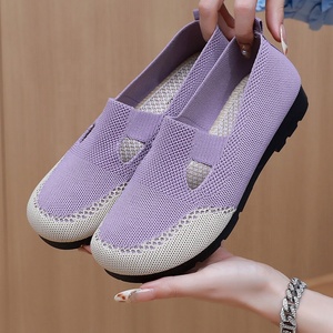 Giày vải <span class=keywords><strong>2025</strong></span> mùa xuân phụ nữ lưới thoáng khí dễ dàng mặc siêu trượt trên giày vải cho mặc hàng ngày - Product Image 3