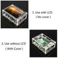 Raspberry Pi 4 modèle B 3.5 pouces écran tactile TFT 480x320 Module LCD avec boîtier en acrylique pour Raspberry Pi 4B