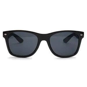 Grosir promosi besar kacamata hitam Pria Wanita bingkai pc lensa pc cetakan khusus logo kacamata hitam produsen murah