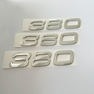 Pegatinas de coche ABS galvanizadas de fábrica personalizadas, logotipos digitales de coche y emblemas de letras - Product Image 1