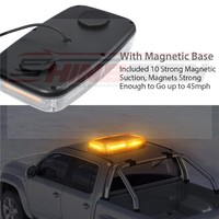 Barre lumineuse LED COB mini 36W, clignotante, magnétique, pour toit, avertissement d'urgence, IP67, pour camion, voiture, véhicule de construction