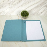Menu de restaurant pliable en cuir PU avec logo personnalisé