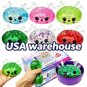 Juguete Sensorial Antiestrés de Reno Navideño Suave Relleno de Maltosa, Promoción de Juguetes Antiestrés Bao Bun Dumpling - Product Image 5