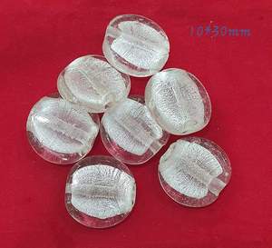 Perles en verre soufflé de Murano, forme ovale 11x19mm, couleurs personnalisées, pour la fabrication de bijoux, perles en vrac en boîte, en provenance d'Inde - Product Image 3