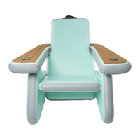 Hamac d'eau portable, chaise longue gonflable pour piscine, tapis flottant gonflable, chaise de quai