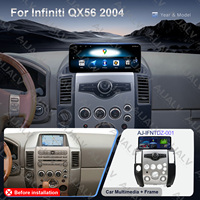 Cadre d'autoradio universel Aijia 12,3 pouces, cadre de lecteur DVD Android pour voiture, panneau de navigation GPS multimédia pour INFINITI QX56 2004