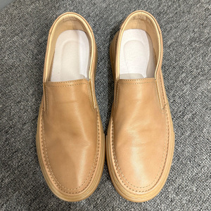 Mocasines de cuero genuino, suaves, transpirables, informales, para hombre, de tacón bajo, color sólido, suela adhesiva. - Product Image 2