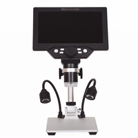 Caméra de microscope numérique HD 1080P USB écran de 7 pouces pour l'inspection de circuits imprimés